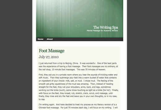 The Writing Spa Blog